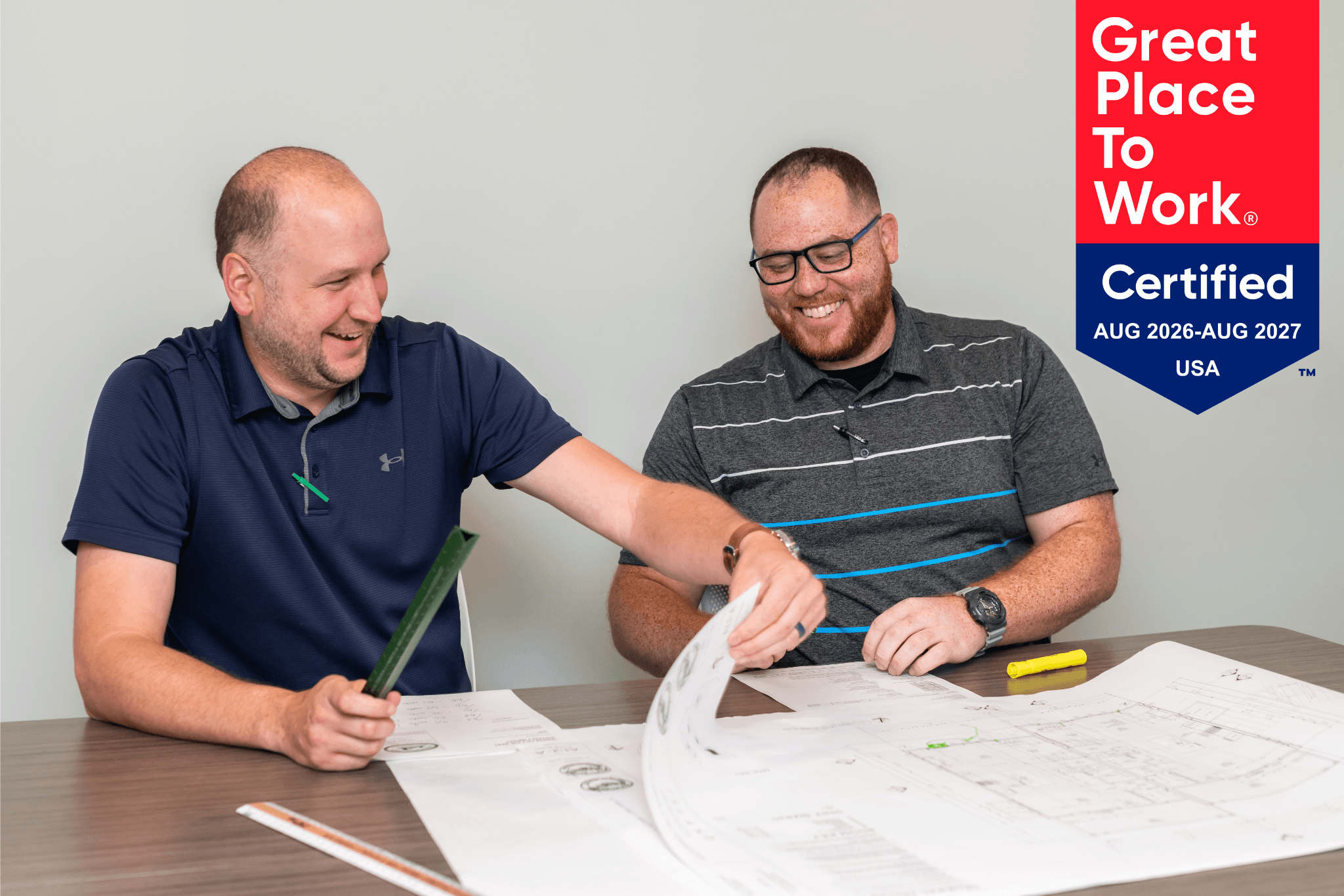 Southern Lumber employees working together during team training